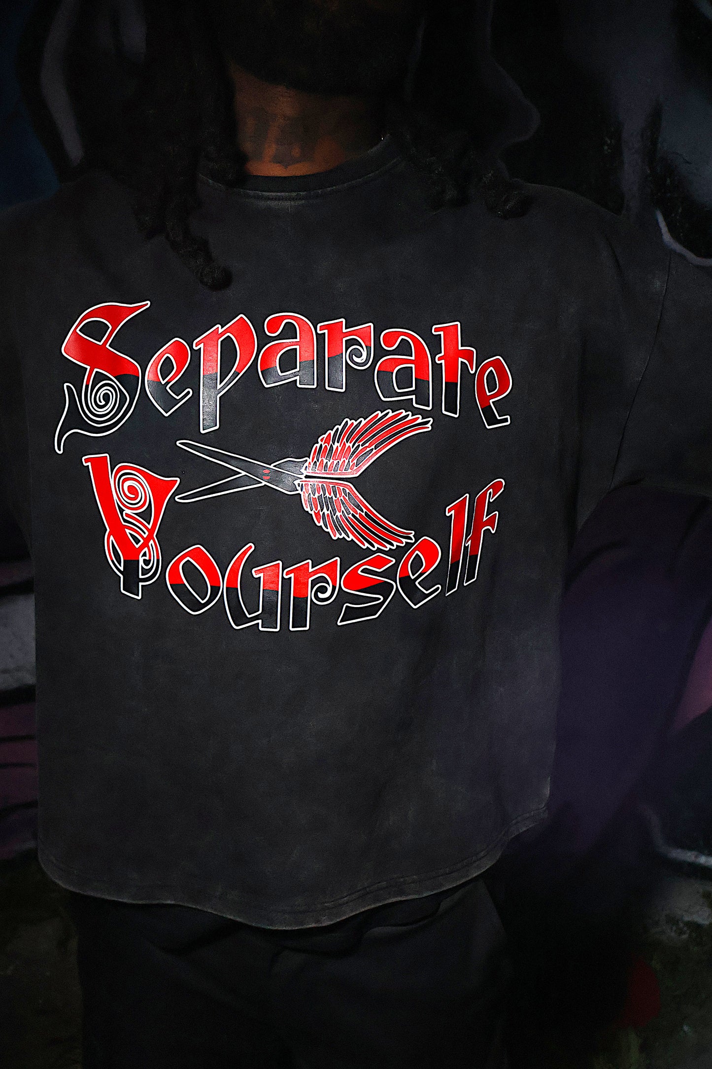 Acid Wash Oversized T-Shirt