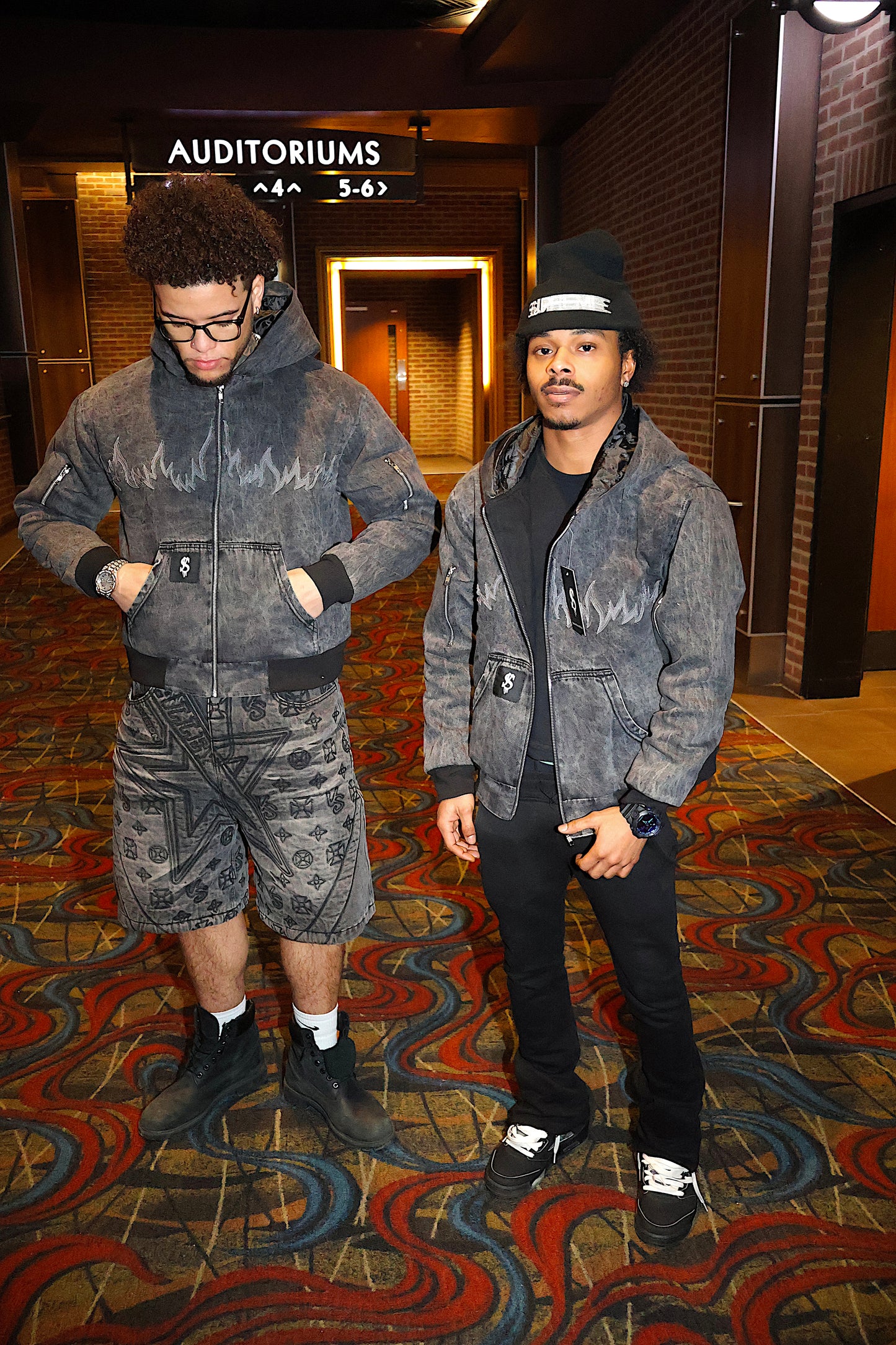 Jean Acid Wash Zip-up