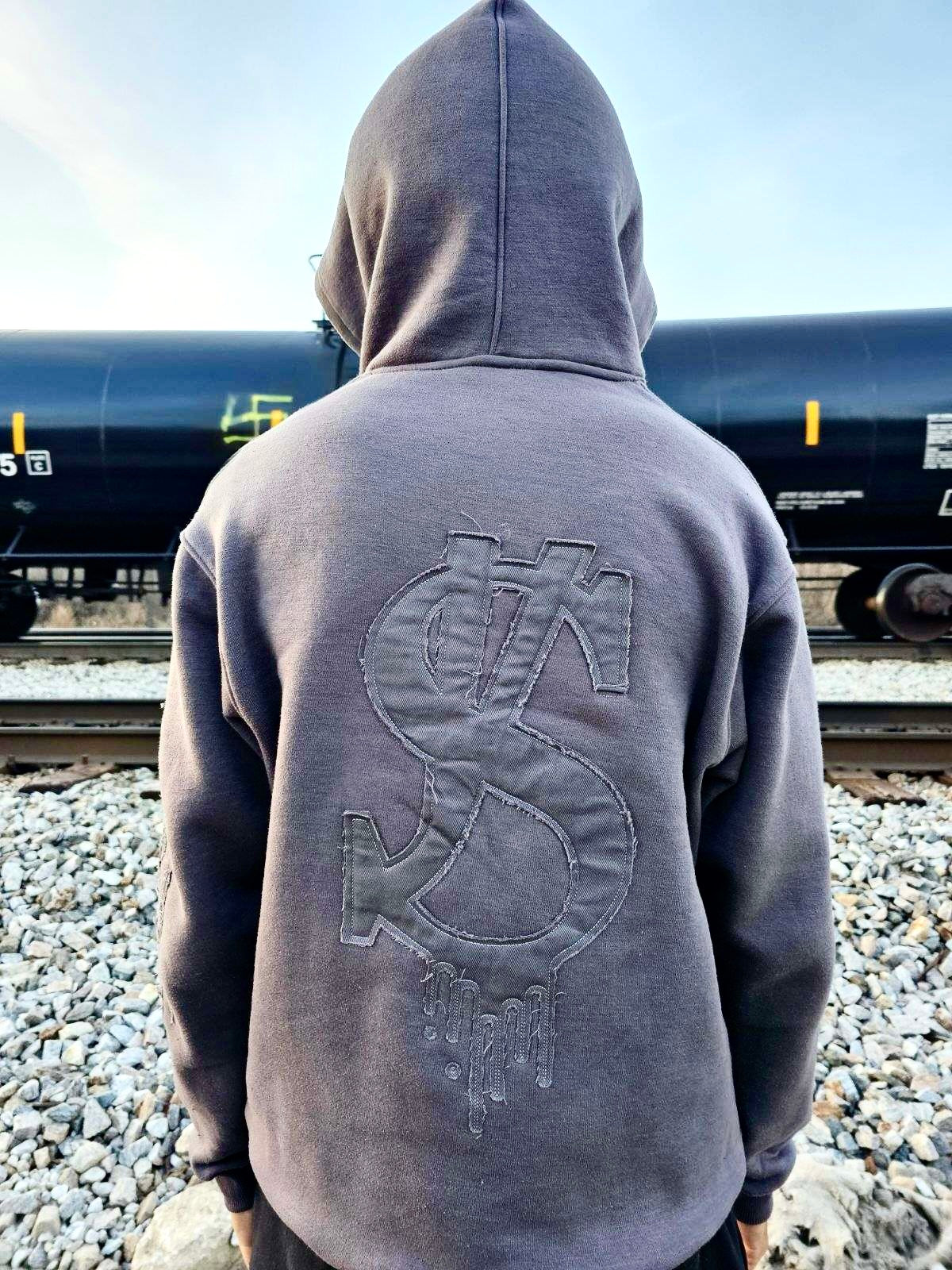 Grey Pullover Hoodie