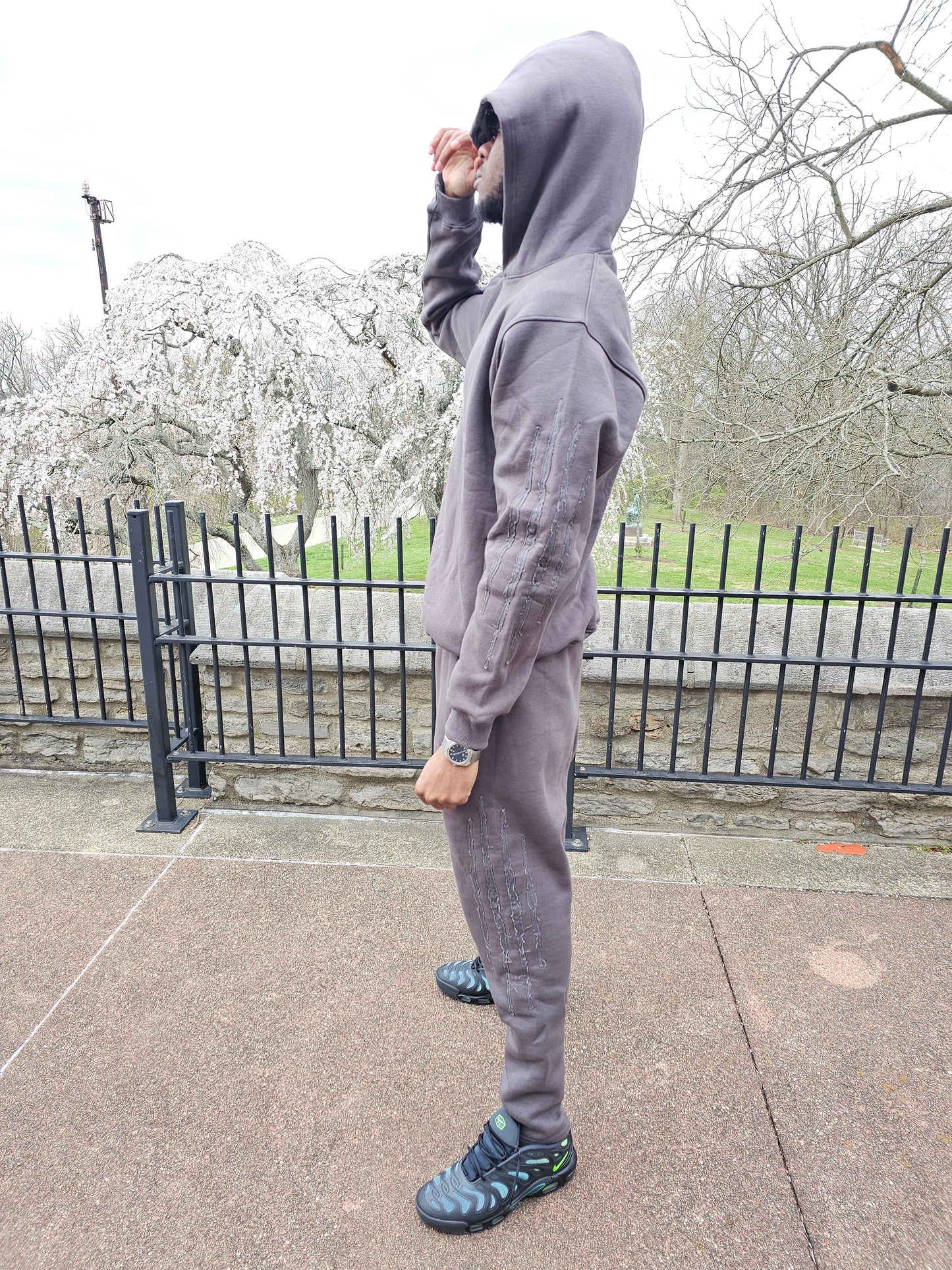 Grey Pullover Hoodie